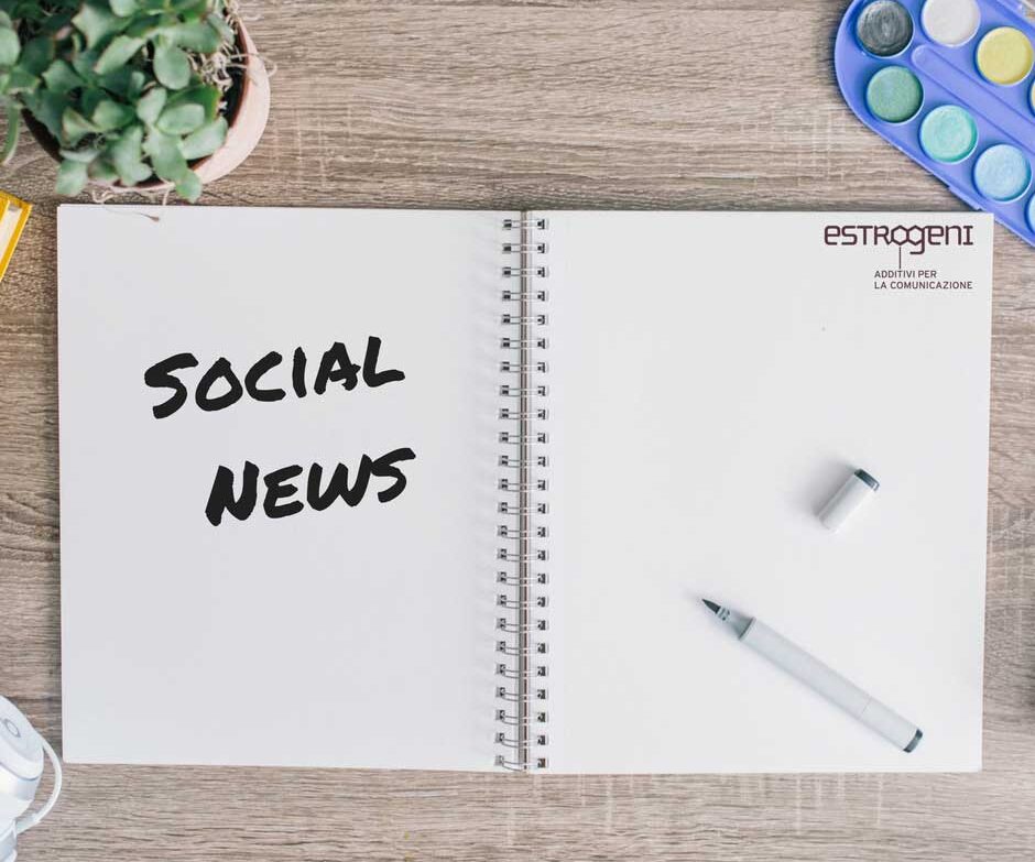 Social news su blocco note Gennaio 2017, dati di Estrogeni&Partners